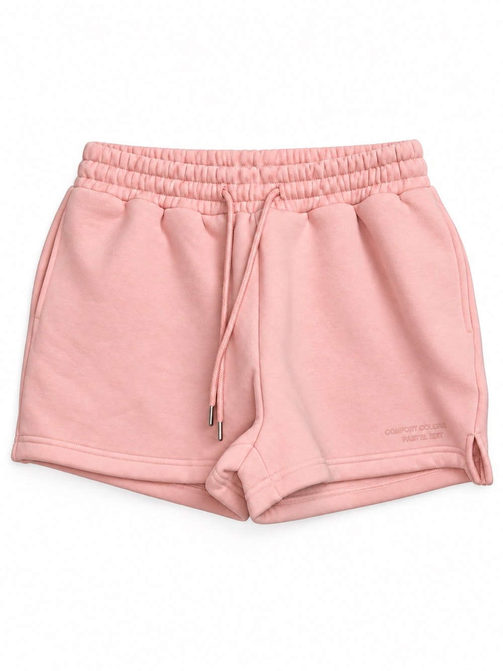 Comfrt Pastel Edit Pink Fleece Sweat Shorts Size L NWOT